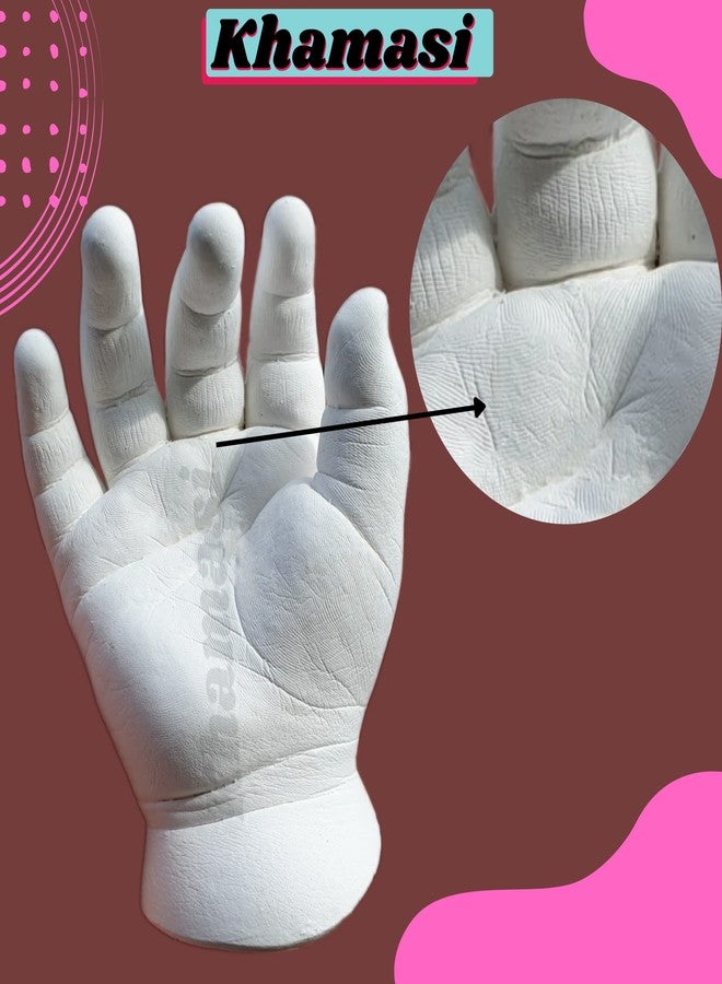 Khamasi مجموعة خماسي ثلاثية الأبعاد لقوالب يدي وقدمي الأطفال، مجموعة بصمات يدي وقدمي الأطفال، مسحوق تشكيل الطين، مسحوق صب - Image 4